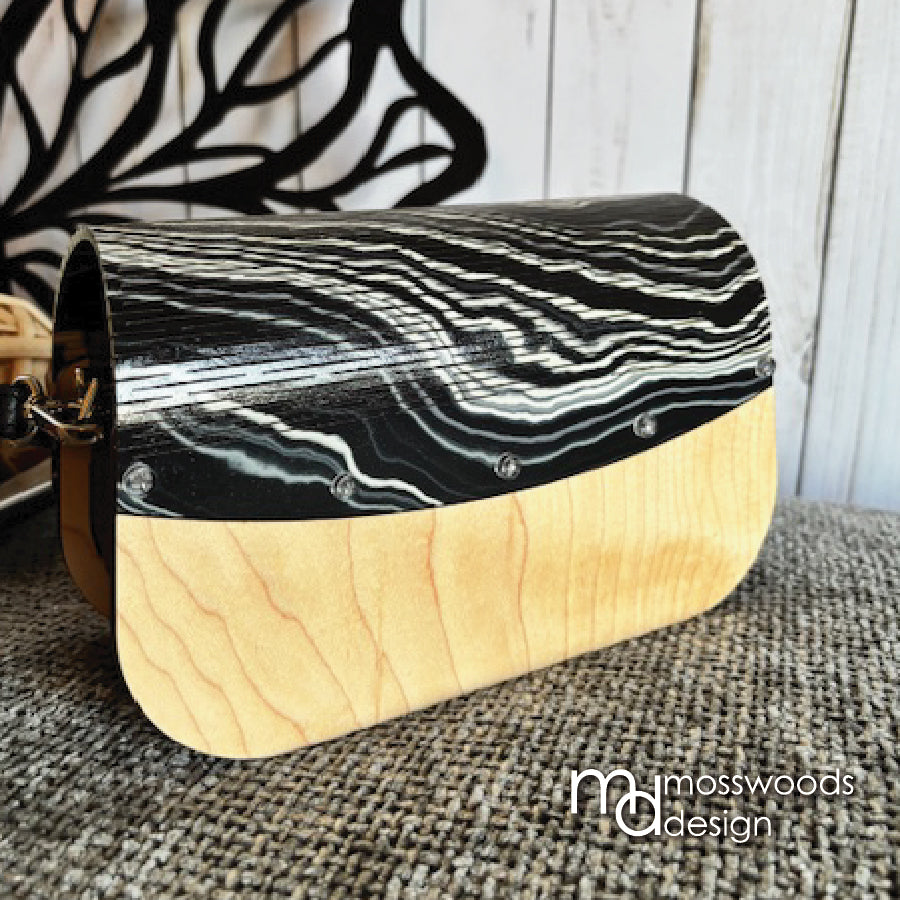 Wood Purse - Maple with Marble