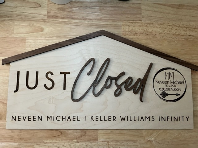 Custom Closing Sign for Real Estate Agents