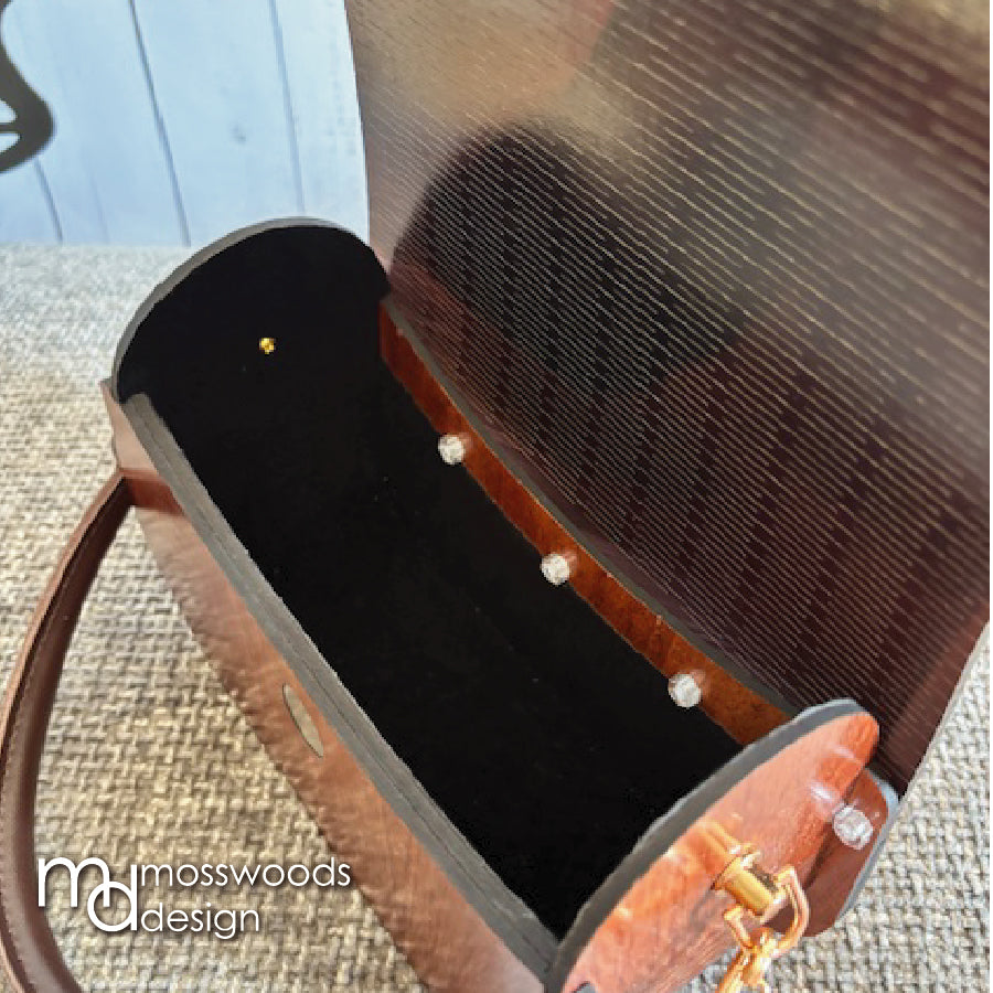 Wood Purse - Sapele with Multicolor