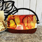 Wood Purse - Sapele with Fall Watercolor