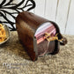 Wood Purse - Sapele with Multicolor Sides