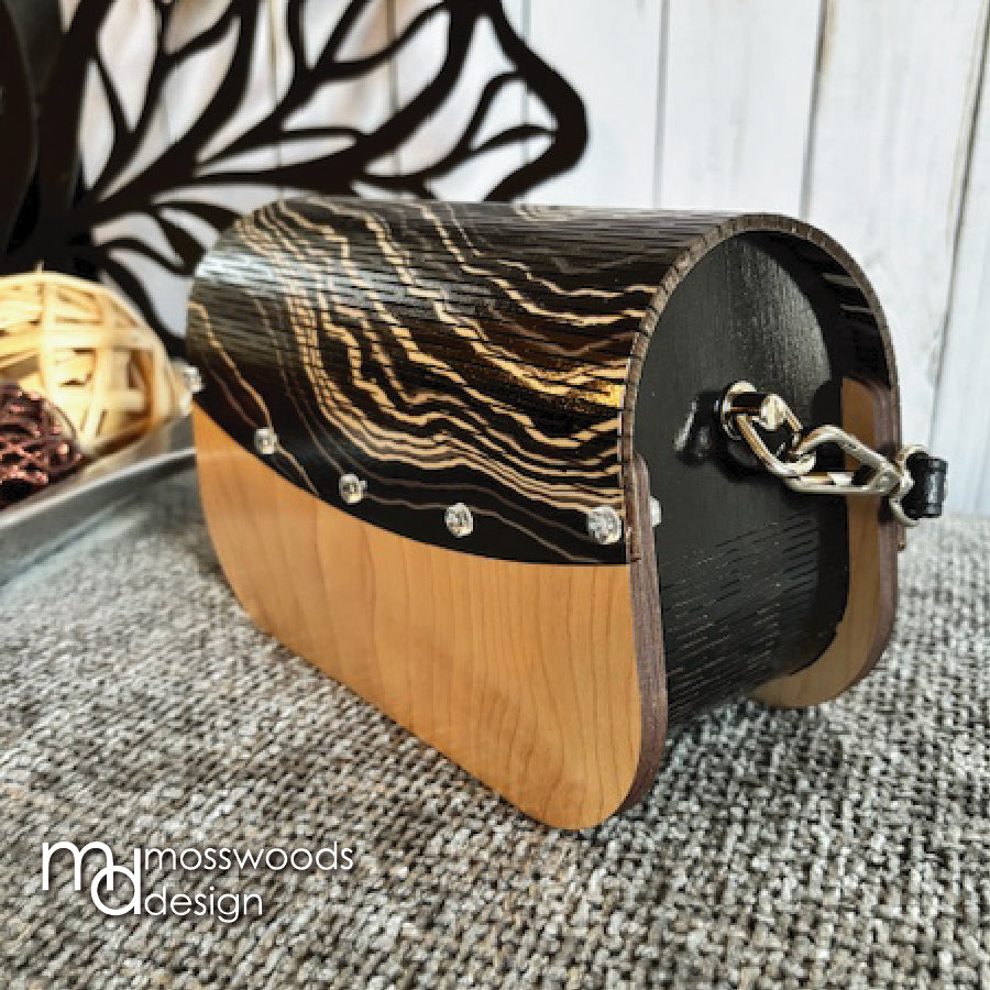 Wood Purse - Maple with Marble