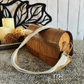 Wood Purse - Cherry with Canvas Strap