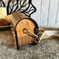 Wood Purse - Cherry with Canvas Strap