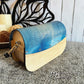 Wood Purse - Maple with Blue Floral