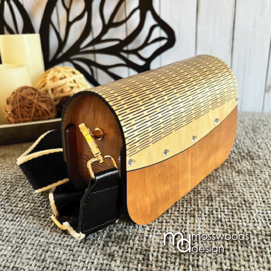 Wood Purse - Cherry with Maple