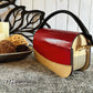 Wood Purse - Maple with Red