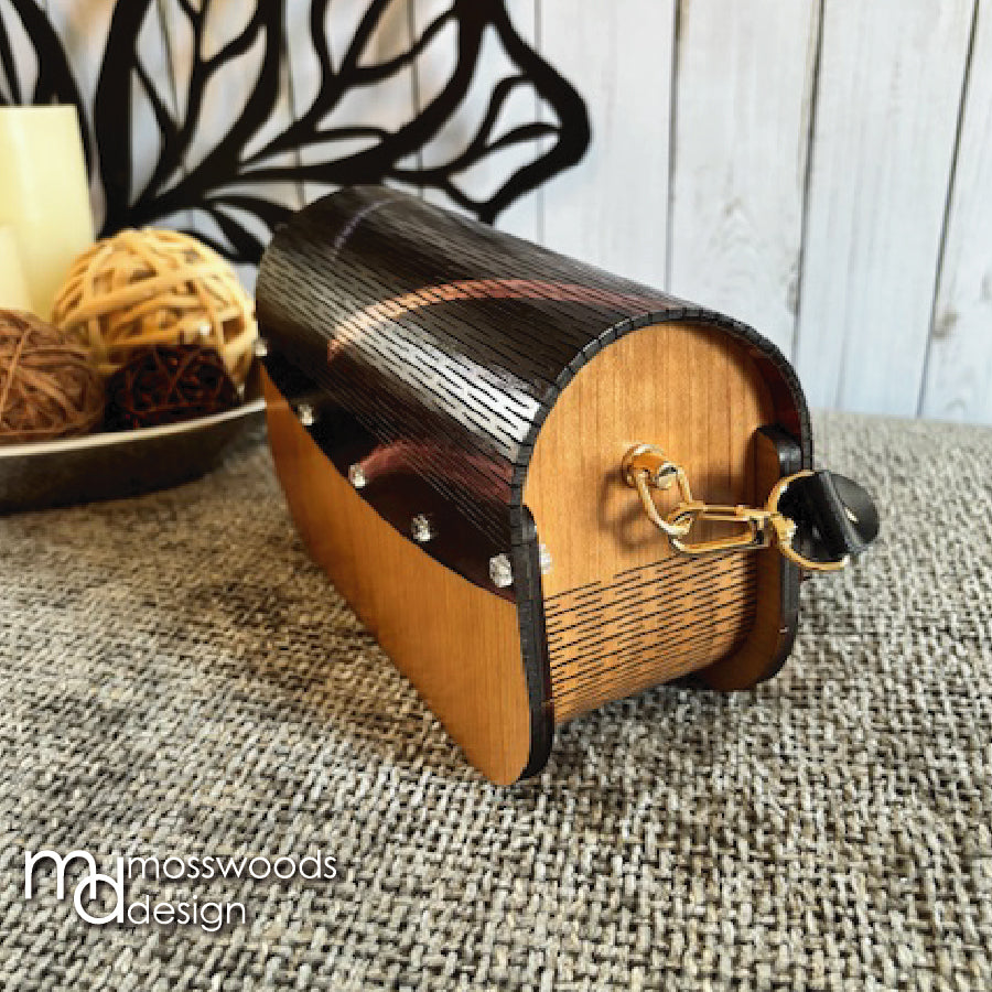 Wood Purse - Cherry with Multicolor