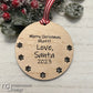 Customized Ornament from Santa