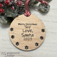 Customized Ornament from Santa