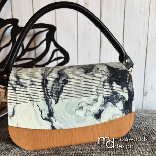 Wood Purse - Cherry with Marble