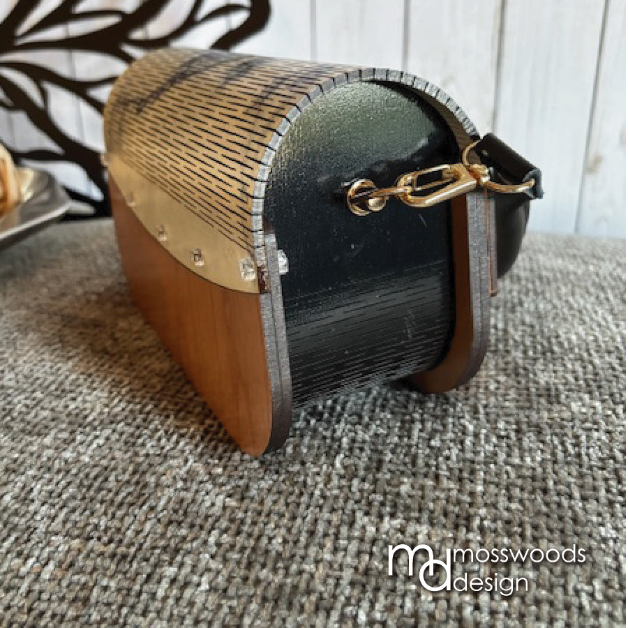 Wood Purse - Cherry with Marble