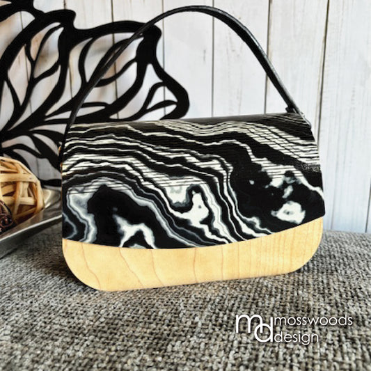 Wood Purse - Maple with Marble