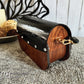 Wood Purse - Mahogany with Black