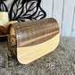 Wood Purse - Maple with Engraved Walnut
