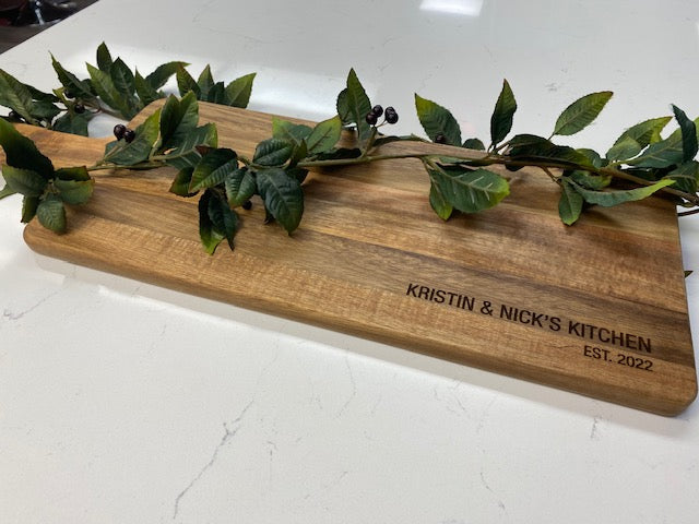 Custom Rectangular Charcuterie Board